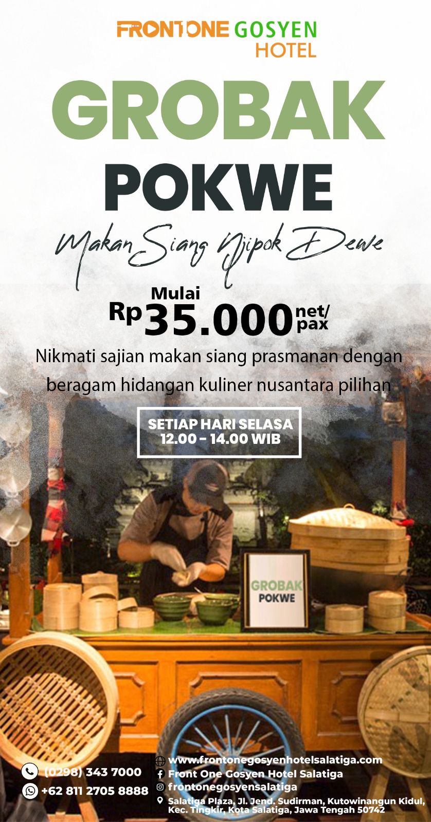 Launching Gerobak Pokwe di Hadirkan Influencer Salatiga